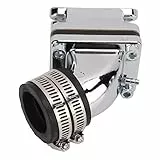 TOPINCN Vergaser-Ansaugkrümmer-Adapter, Hohe Leistung, für DIO AF27 AF28 ZX50 SE50, Passend für 33 Mm Aluminiumlegierungsmaterial für Motorrad-Enthusiasten