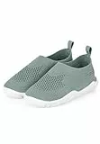 Sterntaler Badeschuhe einfarbig – Baby Aquaschuhe – Unisex Strand Slipper mit flexibler Sohle – schnelltrocknend & leicht - Ideal für Strand & Schwimmbad - Kinder Bademode – Farbe mattgrün, Größe 26