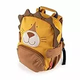 SIGIKID 25254 Kinderrucksack Löwe, Kindergarten-Rucksack: robust, leicht, kindgerecht, für Kita, Krippe, Ausflüge, Freizeit, für Kinder von 2 - 5 Jahren, Gelb/Löwe 29x26x13 cm, 5,2 l