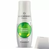 usy Bundle für Sodastream Zitrone-Limette ohne Zucker Sirup (440ml Flasche) + usy Block