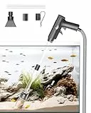 AQQA Aquarium-Kies-Reiniger, 4-in-1-Saugkraft, manuelle Aquarium-Kies-Staubsauger, Werkzeuge für Aquarium-Wasserwechsler mit Wasserdurchflussanpassung, Verwendung für Aquarien, Reinigung von Kies