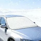 Fuhesgu Auto Frontscheibenabdeckung 145 x 96cm Windschutzscheibenabdeckung Sommer Winter SUV Scheibenabdeckung Gegen Schnee Frost Staub Sonne UV Frostabdeckung Sonnenblende Auto Frontscheibe für LKW