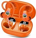 Poounur Bluetooth Kopfhörer Sport, 2026 Kopfhörer Kabellos Bluetooth 5.3, 50 Std HiFi Stereo In Ear Ohrhörer mit 4 ENC Noise Cancelling Mic Earbud, LED-Anzeige