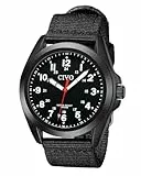 CIVO Uhren Herren Schwarz Militär: Analog Quarz Herrenuhr Wasserdicht - Armbanduhr Herren Nylon Armband für Sport Outdoor