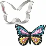 Lnmyic LILIAO Spring-Schmetterling-Ausstechform – 11,4 x 7,6 cm – Edelstahl