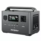 AFERIY P040 Tragbare Powerstation, 256Wh LiFePO4 Solargenerator mit 400W AC/100W USB-C Ausgang, 1 Stunde Schnellladung, USV, Outdoor Generator für Camping, Reise, Notfall