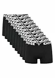 Chiemsee Boxershorts Herren I 10er Set Kurze Herren Unterhosen mit elastischem Waistband Style I Regular fit Boxershorts Men aus atmungsaktiver Baumwolle I 2 Farben, Größe S-4XL