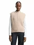 TOM TAILOR Denim Damen 1049483 Pullunder Cardigan, 38909-Cosy Beige Melange, XL