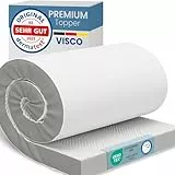 ELONEO Viscoelastischer Matratzen Topper 80x200cm, Matratzentopper mit Memory Foam Effekt, 8 cm Höhe, Matratzenauflage für Bett und Boxspringbett inkl. atmungsaktivem Mesh-Bezug und Eckschlaufen