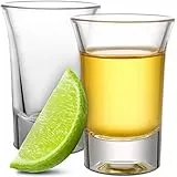 Praknu 24 Schnapsgläser aus Glas 4cl - Spülmaschinenfest - Standfest dank dickem Boden - Shotgläser für jede Party