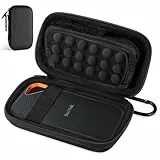 AMFUN Tasche Hülle für SanDisk, Elektronik Tasche Organizer, Portable SSD Externe Festplatte, Tragbare Kabelorganizer für Handyladekabel, Powerbank, USB Sticks