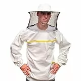 BEEART Proffessionelle Imkerkleidung.Anzug mit rundem Hut und Gummibandärmeln.Schützt Sie vor Bienen und Insekten.Professionelles Produkt,imkereibedarf, imkerazung,ausgezeichneter Schutz für Imker.3XL
