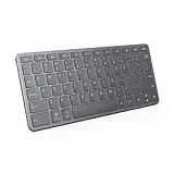 Lenovo Kabellose Tastatur für mehrere Geräte (Android, Windows, iPadOS – Bluetooth, USB-C, 12 Funktionstasten), QWERTY Spanisch, Mondgrau