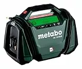 metabo Akku-Kompressor AK 18 Multi - 18 V, 11 bar, 16 l/min - Vielseitig einsetzbar, für Auto- und Fahrradreifen, Bälle, Luftmatratzen, mit LED-Licht und 12V KFZ-Kabel - Ohne Akku und Ladegerät