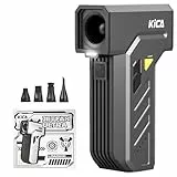 Kica JetFan Ultra Elektrisches Staubgebläse & Druckluftspray – 130000 U/min, 48 m/s Windgeschwindigkeit, USB Wiederaufladbar, Air Duster für PC, Tastatur, Auto, Sofa & Büro mit LED-Licht
