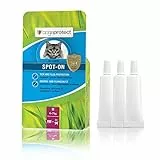 bogaprotect SPOT ON für Katzen - Zecken und Flohmittel Katzen - 4-7 kg - Mittel gegen Katzenflöhe & Zecken - Katzen Flohmittel - UBO0356 - Vorrat für 12 Wochen