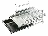 Bosch Hausgeräte HEZ438301 Zubehör für Backöfen / Auszugsystem / 3-fach Teleskopauszug / Edelstahl