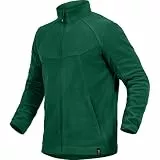 Leibwächter Casual Line Fleece Jacke Herren & Damen, grün Gr. XL, Outdoor Fleecejacke warm mit Stehkragen, Arbeitsjacke mit Reißverschluss, Funktionsjacke mit verlängertem Rücken