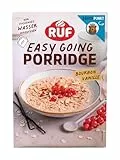 RUF Porridge Bourbon-Vanille, Instant Haferbrei mit Vollkorn-Haferflocken und Bourbon Vanillearoma, wohlig warmer Hafergenuss, 1 x 65g Beutel