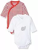 Playshoes Unisex Baby Wickel-body 1/1-arm 2er Pack Wal 809504, 8 - Rot, 62