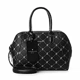 Lazarotti Palermo Handtasche Damen | Umhängetasche mit Trageriemen & Henkel - 2 große Reißverschlussfächer | mittelgroße Henkeltasche 28 cm
