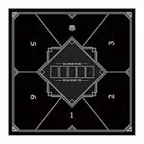 LaiEr 60/80/100/120/140/160cm Quadratische Poker Matte Texas Hold'em Poker Gummimatte Poker Topper für Tische Faltbare Tragbare Poker Tischplatte Layoutw für Poker Spiele Blackjack Casino(60 * 60cm)