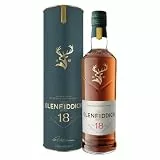 Glenfiddich 18 Jahre Single Malt Scotch Whisky mit Geschenkverpackung, 70cl - in Ex-Bourbon- & Oloroso Sherry-Fässern gereift für hochwertigen Genuss - Das Flaschendesign kann variieren