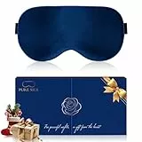 Aosun Luxus Seiden Schlafmaske, Geschenke für Frauen & Männer, 100% Seide, 22 Momme Schlafbrille für Entspannung & Gesunden Schlaf, Perfekt für Weihnachten, Geburtstag, Mutterta