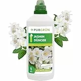 Purgrün® Jasmin-Dünger 1 Liter – Fördert die Blütenbildung mit Guano – Premium-Blumendünger mit Spurennährstoffen – Ergiebiges Konzentrat für bis zu 200 Liter Gießwasser