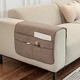 MiOYOOW Sessel Caddy, Sofa Armlehnen Organizer mit Großer Kapazität, 50 X 90cm, Hängeaufbewahrungshalter für Sofa-Armlehnen für Fernbedienung, Zeitschriften, Bücher, Brillen