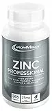 IronMaxx Zinc Professional - 365 vegane Zink-Tabletten hochdosiert | 25mg Zink pro Tablette | Zink Nahrungsergänzungsmittel mit Kupfer, Selen und Chrom