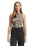 TOM TAILOR Denim Damen 1043074 Top, 38384-Leo Print, L