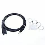 Keple AUX-In-Kabel mit 3,5 mm Buchse, Adapter zum Nachrüsten, für Samsung Galaxy, HTC One, Huawei, Sony Xperia, Lumia, LG, Ipod auf OEM Autoradio