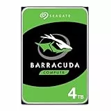 Seagate BarraCuda 4TB, Interne Festplatte HDD, 3.5 Zoll, 5400 U/Min, 256 MB Cache, SATA 6GB/s, silber, inkl. Data Rescue Service (ST4000DMZ04)