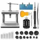 Uhren Batteriewechsel Set Profession Uhr Reparatur Werkzeug 38 Teilig - Uhrendeckelpresse Uhrenglieder Schraubendreher Uhrengehäuseöffner Entfernungswerkzeug Kit Für Automatikuhren & Quarzuhren