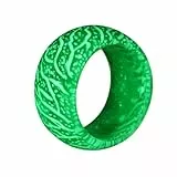 CALLARON Leuchtende Ring für Damen Halloween Schmuck Silikongummiband freundschaftsringe Reisering Familienring freundschaftsringe Verblasst nicht Heiligenschein