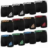 L&K 12er Pack Boxershorts Herren Baumwolle Klassische Unterhosen Männer Unifarben Retroshorts 1119A L
