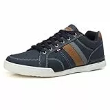 AX BOXING Freizeitschuhe Herren Sneakers Walkingschuhe Mode Schuhe Leichte Trainers Sportschuhe Größe 41-46 EU (B_Blau, 44 EU)