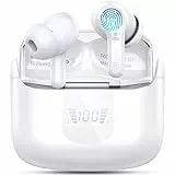2026 Bluetooth Kopfhörer, 50Std Stereo Kopfhörer Kabellos Bluetooth 5.4, Tiefer Bass Wireless Earbud, 4 ENC Noise Cancelling Mic, USB-C in Ear Ohrhörer, IP-X7 Wasserdicht Headphone Sport Running Gym