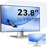 IPROKKO 2 Stück 23.8 Zoll Anti-Blaulicht-Displayschutzfolie für Computermonitor, Abnehmbares 16:9-Seitenverhältnis, Blendschutzfolie Augenschutz Schutzfolie