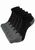 ZAKASA Zehensocken Herren Sneaker Socken: Five Finger Socken Laufsocken Männer Kurze Socken mit Zehen Baumwolle Sportsocken Atmungsaktiv 39-42 Schwarz-5 Paare