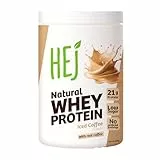 HEJ Whey Protein Pulver - Eiweißpulver für Muskelaufbau & Fitness - 21g Eiweiß pro Portion - Als Shake oder Zutat - Iced Coffee 900g