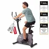 Heimtrainer Fahrrad Ergometer CHRISTOPEIT ET 6 Indoor mit 24 Widerstandsstufen, bis 150kg und 200cm, 12kg Magnet-Bremssystem, Kinomap, Bluetooth, Pulsmessung, bequem, leise