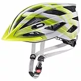 uvex air Wing cc - Leichter Allround-Helm für Damen und Herren - individuelle Größenanpassung - erweiterbar mit LED-Licht - Grey-Lime matt - 52-57 cm