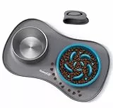 MateeyLife Hundenapf-Set 3-in-1, Anti Schling Napf Hund & Edelstahl-Wassernapf mit Anti-Rutsch-Silikonmatte, Katzen- und Welpennäpfe Futterschalen für kleine, mittelgroße und große Rassen