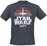 Star Wars Since 1977 Männer T-Shirt anthrazit L 100% Baumwolle Disney, Fan-Merch, Filme