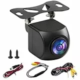 AHD 1080P Rückfahrkamera, Rückkamera Nachrüsten Universal 170° Weitwinkel Nachtsicht IP68 wasserdichte Nachtsicht HD, Auto Rückansicht Kamera für 12-24V PKW SUV Wohnmobil LKW 6M Kabel