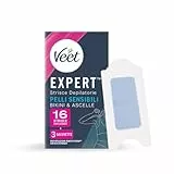 Veet Expert Streifen Achsel- und Bikinizone für empfindliche Haut, 16 Streifen (12+4 gratis dazu)