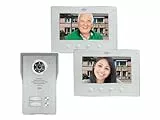 ELRO 2 Familien Video Türsprechanlage mit 2x 7 Zoll Innenmonitor & Türöffner, 4-Draht Außenstelle mit Kamera