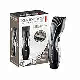 Remington Barttrimmer Herren [selbstschärf. Keramik Klingen/0,4-18mm] Bartschneider Set (Einstellrad mit 9 Längeneinstellungen ab 1,5mm, Netz-/Akkubetrieb, LED Ladeanzeige, Langhaarschneider) MB320C